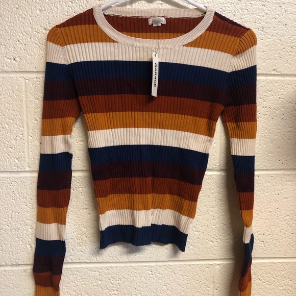 Garage Sweaters - GARAGE stripe sweater NWT